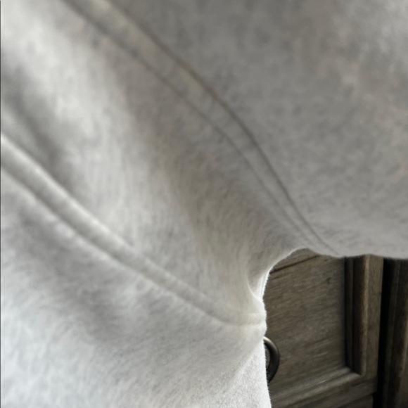 Athleta Light Gray Sweatshirt (Shrunken) - Picture 6 of 8